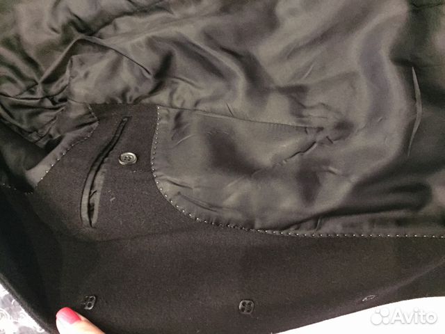 Пальто мужское чёрное