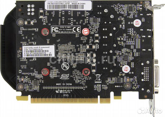 Видеокарта palit nVidia GeForce GTX 1050TI 4Гб