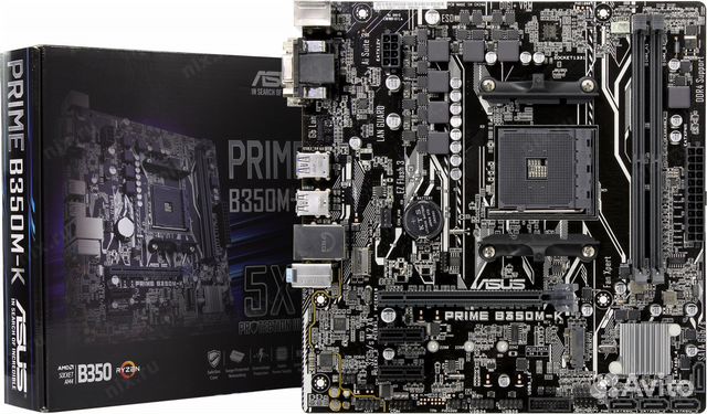 Материнская плата asus prime B350M-K