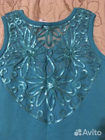 Платье трикотажное на 42-44, новое. Франция Sparkl