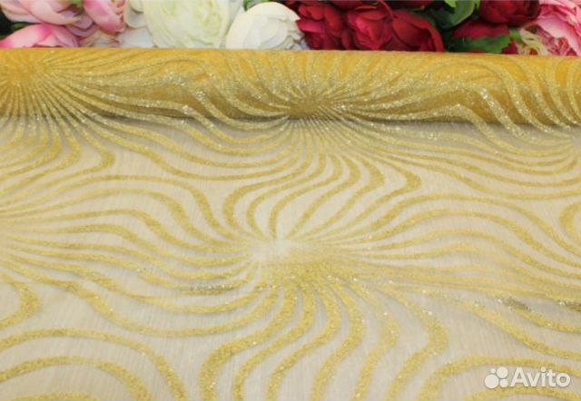 Органза с блестками