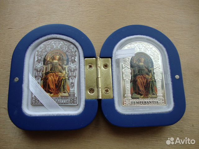 Андорра 10 динеров 2012 Семь добродетелей 4 шт Андорра 10 динеров 2012 Семь добродетелей 4 шт