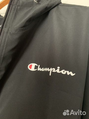 Ветровка анорак Champion черная (Размер L) Ветровка анорак Champion черная (Размер L)