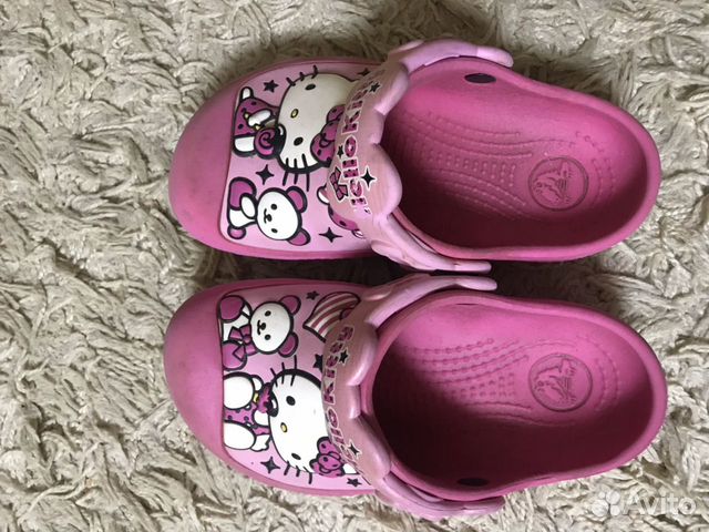 Кроксы Hello Kitty размер С10-С11 Кроксы Hello Kitty размер С10-С11