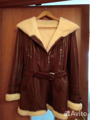 Куртка кожаная (зима) 89521141099 купить 1