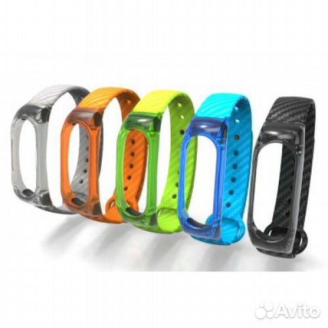 Ремешок mi band 2 карбон металл серый
