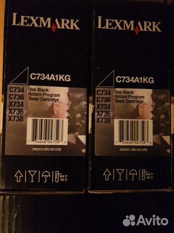 Картриджи Lexmark C734A1KG чёрный цвет