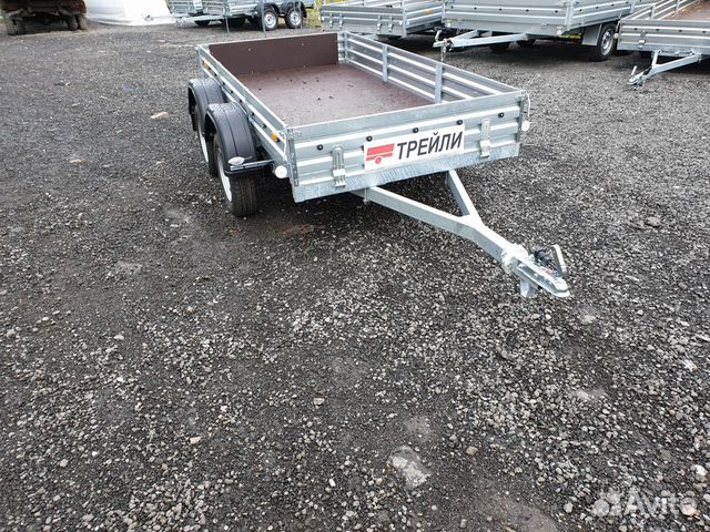 Прицеп двухосный 273х137 оси Alko 750кг х2,смаз. Е