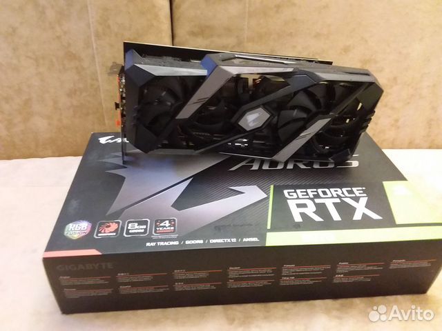 Видеокарта Gigabyte GeForce RTX 2070 aorus -8GC