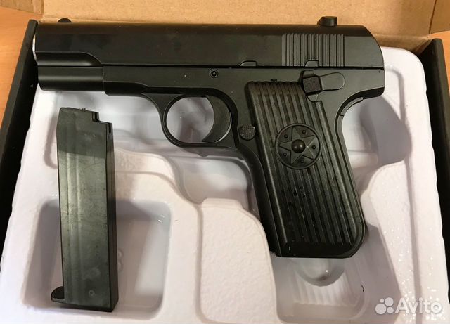 Игрушка пистолет металл К-113 на шарики 6мм Игрушка пистолет металл К-113 на шарики 6мм