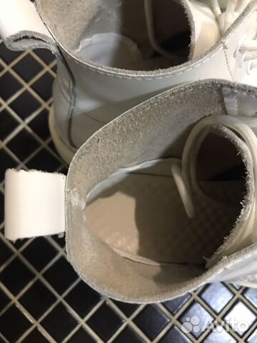 Ботинки кожаные белые Ботинки кожаные белые