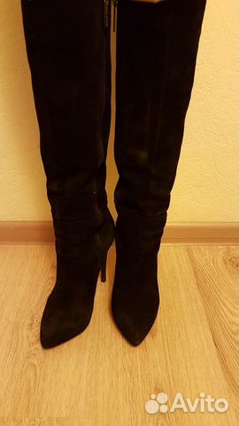 Сапоги натуральная замша 