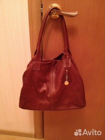 Итальянская сумка коричневого цвета