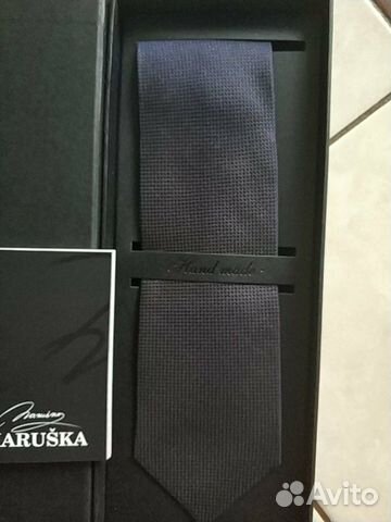 Галстук мужской однотонный в подарочной упаковке Н