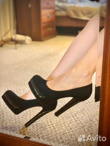 Замшевые синие туфли Gianmarco Lorenzi