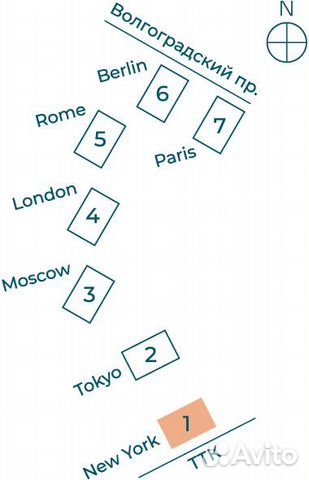 2-к квартира, 60.5 м², 3/33 эт. 2-к квартира, 60.5 м², 3/33 эт.
