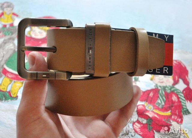 Мужской ремень / Tommy Hilfiger / новый (бежевый)