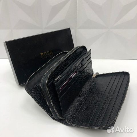Новый мужской клатч портмоне кожаный Hugo Boss Новый мужской клатч портмоне кожаный Hugo Boss