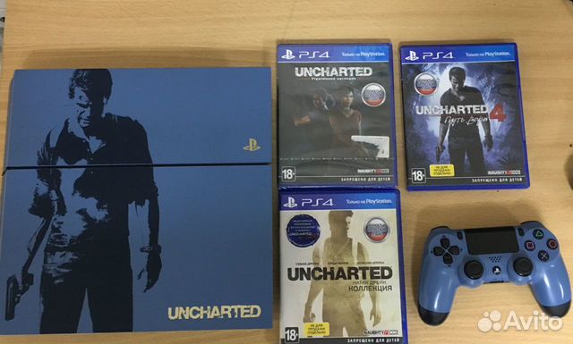 Sony PS 4 1TB Uncharted Edition + 5 игр Uncharted
