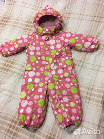 Комбинезон зимний теплый TokkaTribe размер 86см