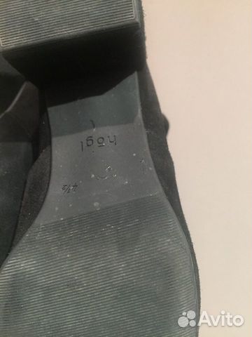 Сапоги ботфорты замшевые Hogl