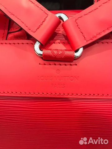 Рюкзак Louis Vuitton Supreme Красный LV Christophe