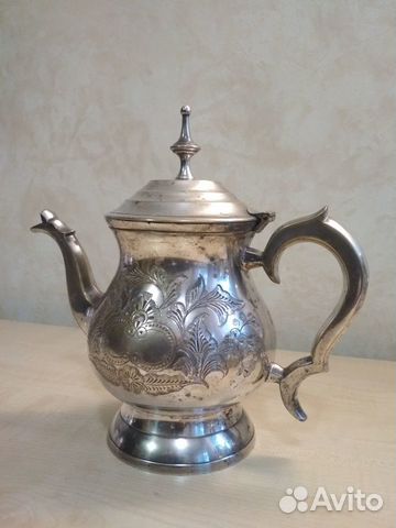 Сервиз чайный/кофейный, латунь, серебрение
