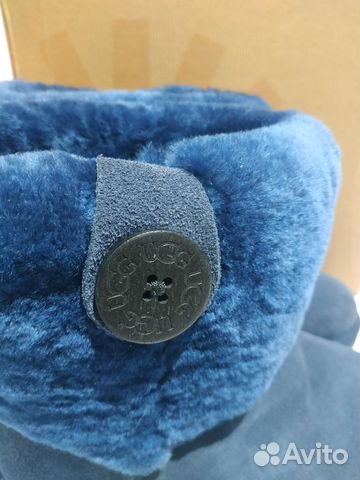 UGG Угги синие с отворотом новые