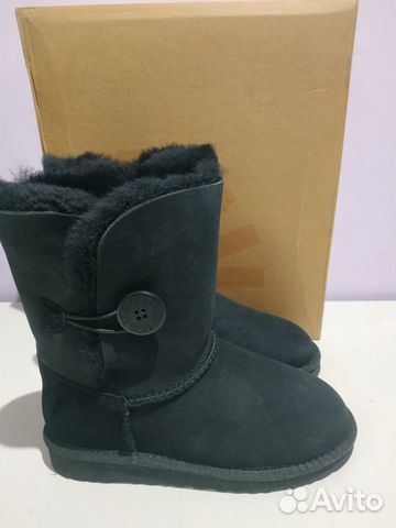 UGG Australia Bailey Button Угги черные с пуговкой UGG Australia Bailey Button Угги черные с пуговкой