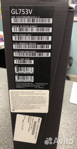 Игровой ноутбук Asus ROG Strix GL753VD-GC041T Игровой ноутбук Asus ROG Strix GL753VD-GC041T