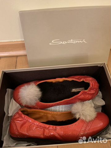 Балетки Santoni оригинал (натуральный мех) Балетки Santoni оригинал (натуральный мех)