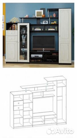 Стенка-горка Алиса 1С