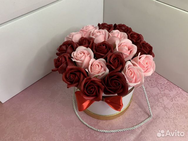 Букет из мыльных роз