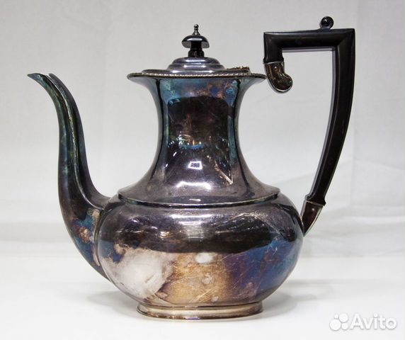 Кофейник (чайник), Англия, серебрение