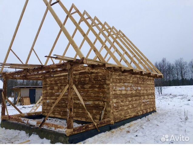 Сруб дома из бревна 6/6+3(6/9) Сруб дома из бревна 6/6+3(6/9)