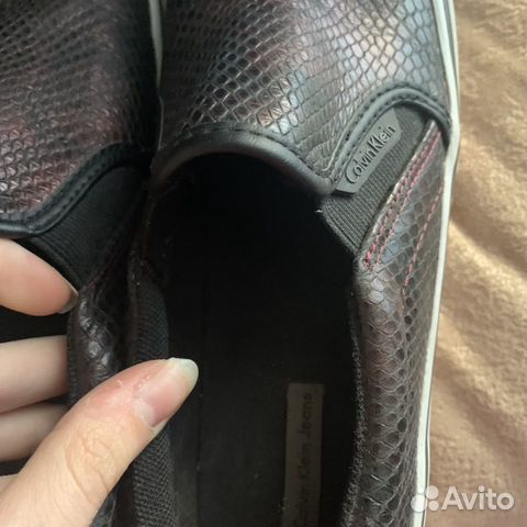 Слипоны Calvin Klein кожаные Слипоны Calvin Klein кожаные