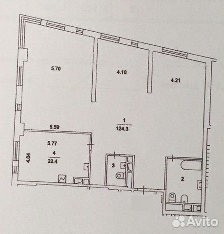 3-к квартира, 160 м², 47/50 эт. 3-к квартира, 160 м², 47/50 эт.