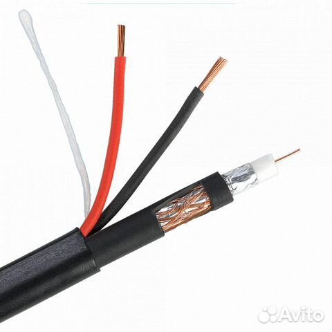 Кабель квк-2П 2х0,75 для камер видеонаблюдения