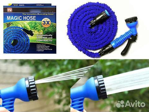 Растягивающийся поливочный шланг Magic Hose Растягивающийся поливочный шланг Magic Hose