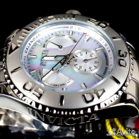 Мужские Часы Invicta Pro Diver Reserve Календарь