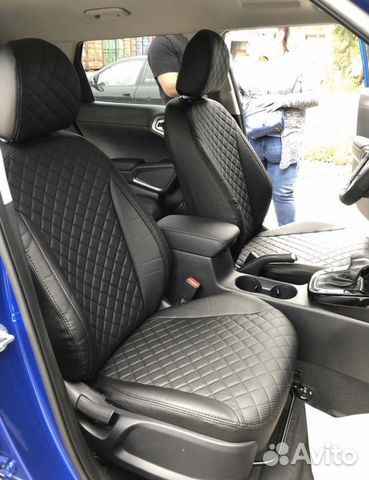 Чехлы для Kia Soul II (2014+) Экокожа ромб