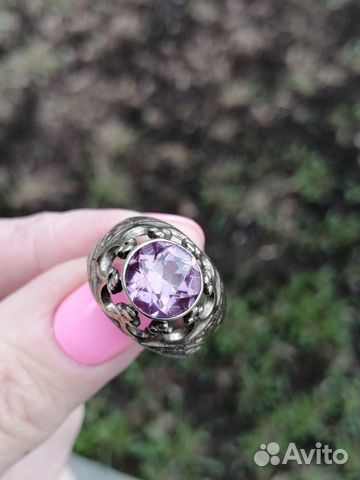Серебряное кольцо из СССР 875 Александрит