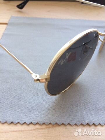 Очки солнцезащитные Round metal gold