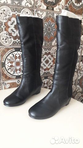 Сапоги женские зимние черные Mar-tochi без молнии