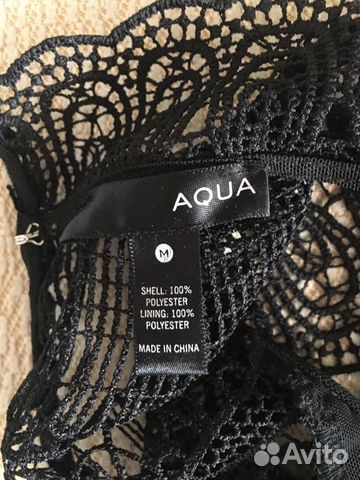 Ажурное Кружевное платье мини Aqua США Ажурное Кружевное платье мини Aqua США