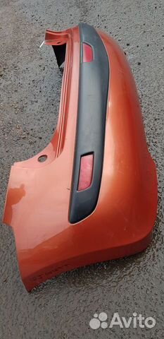 Nissan Note e11 Бампер задний оригинал рыжий