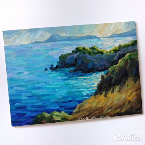 Картина маслом «Море Испании» Картина маслом «Море Испании»