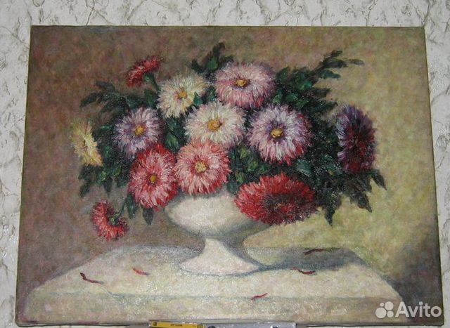 Картина Астры, холст - масло, 45 х 60 Картина Астры, холст - масло, 45 х 60