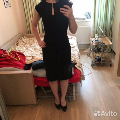 Платье-футляр Zara (чёрное) Платье-футляр Zara (чёрное)