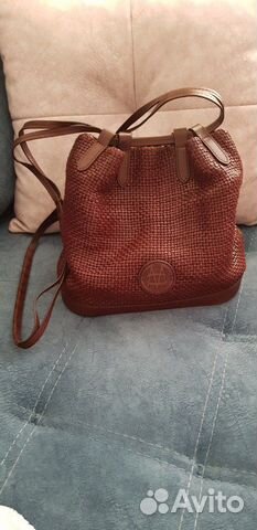 Сумка из натуральной кожи massimo dutti